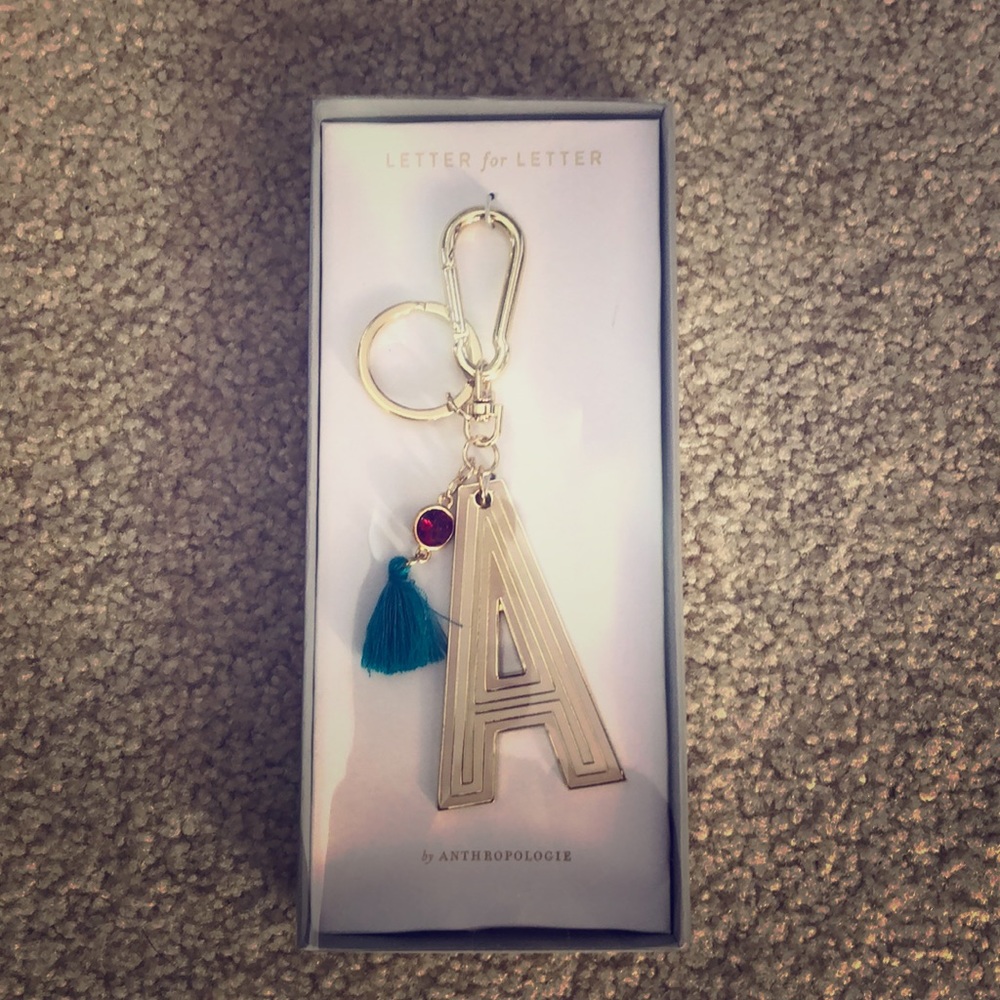 Anthropologie Letter for Letter Keychain “A”